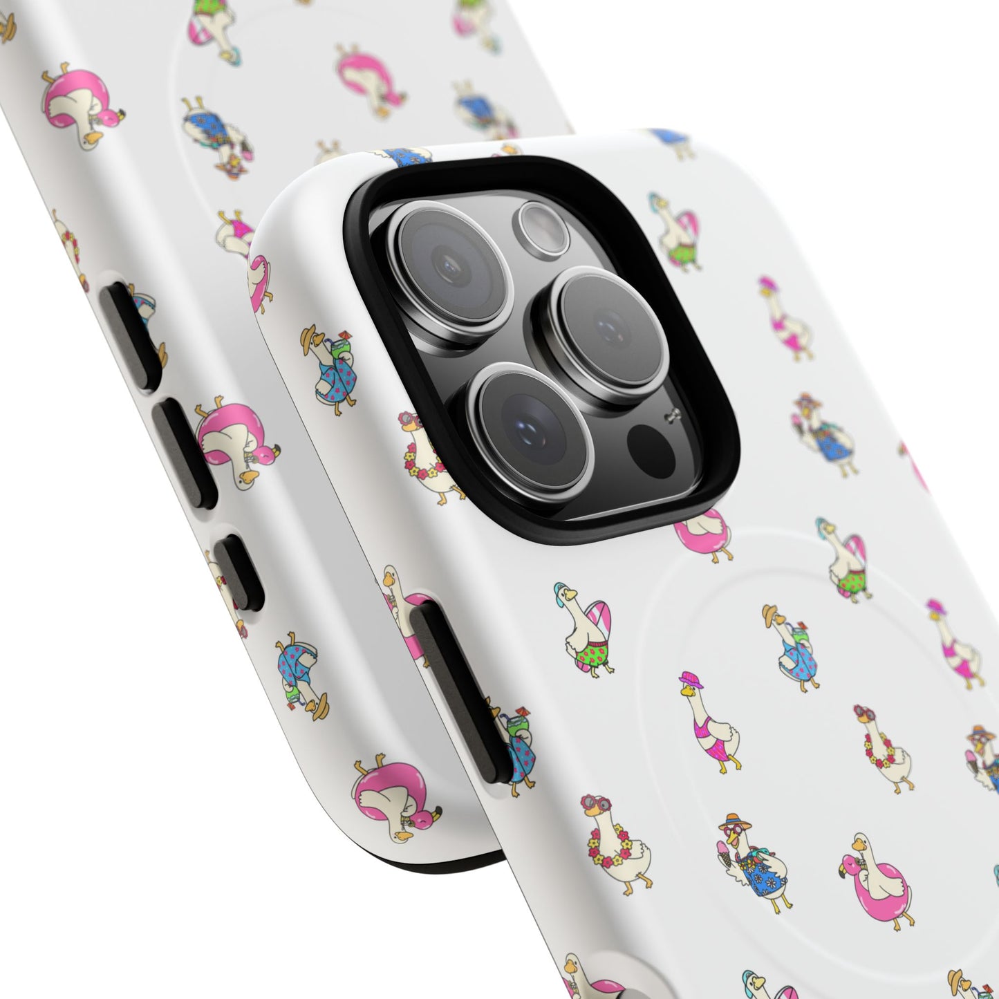Cute Goose Summer Pattern Tough Magnetic Case