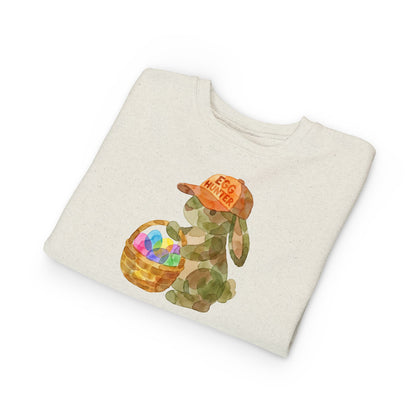Watercolor Camo "Egg Hunter" Toddler Sweatshirt