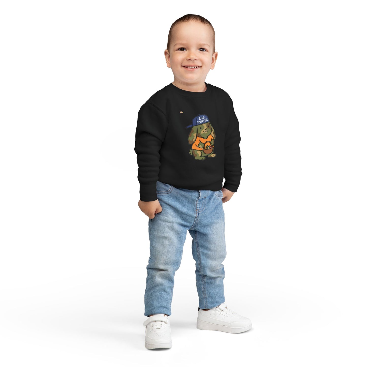 Camo Easter Bunny Toddler Sweatshirt