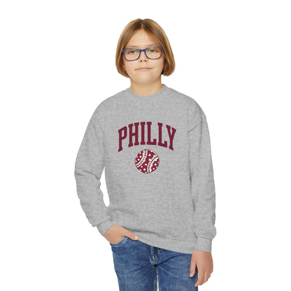 PHILLY Baseball Youth Crewneck Sweatshirt