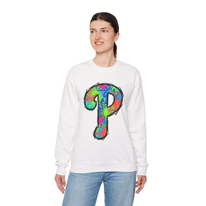 'P' 80s Retro Crewneck Sweatshirt
