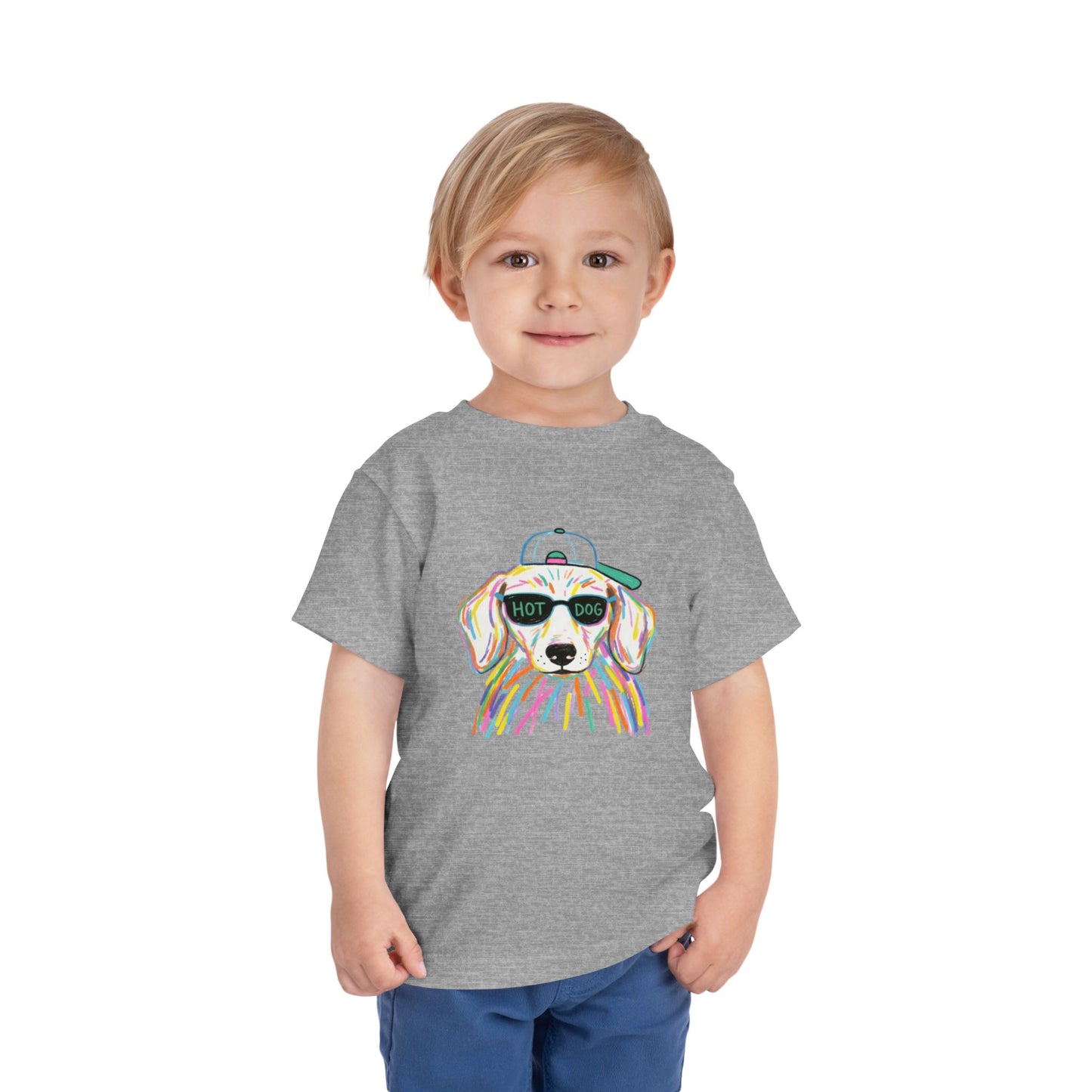 Hot Dog Toddler Short Sleeve Tee