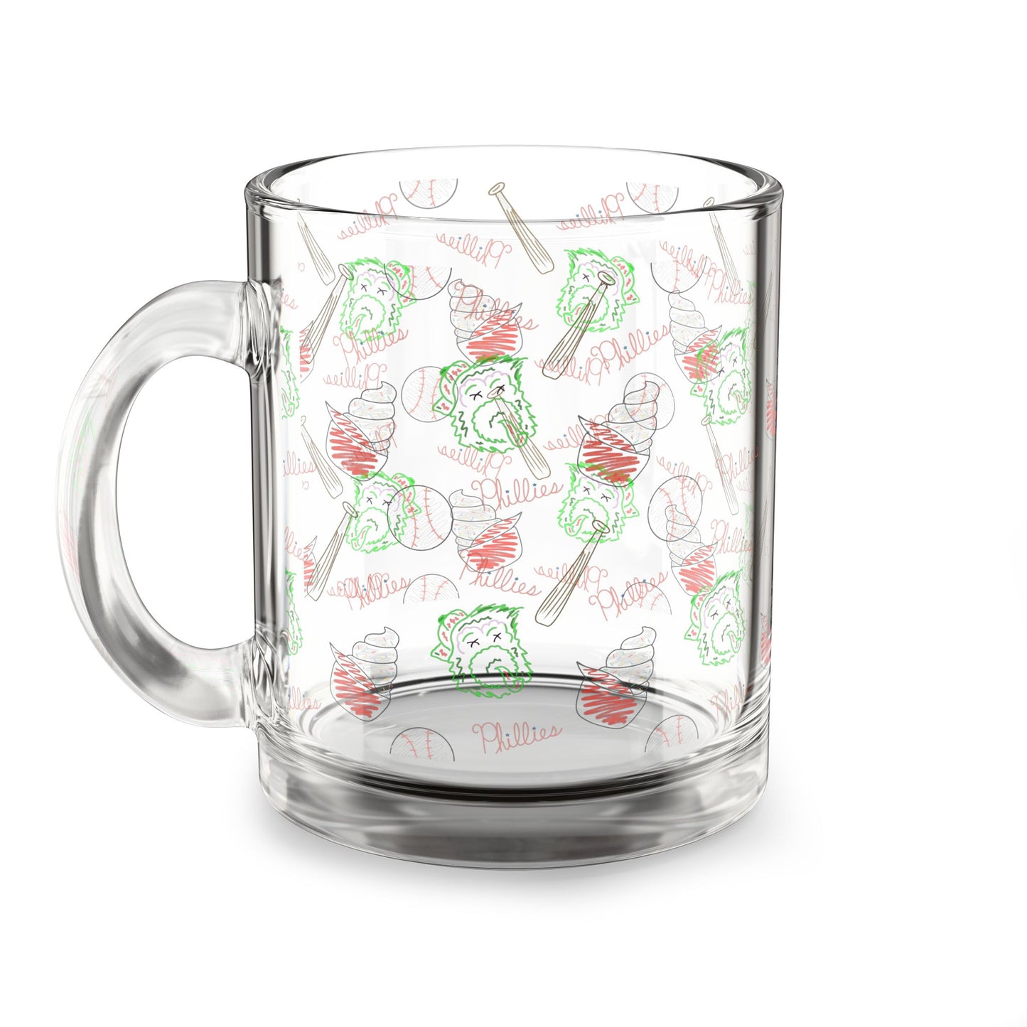 Phillies Glass Mug, 10oz