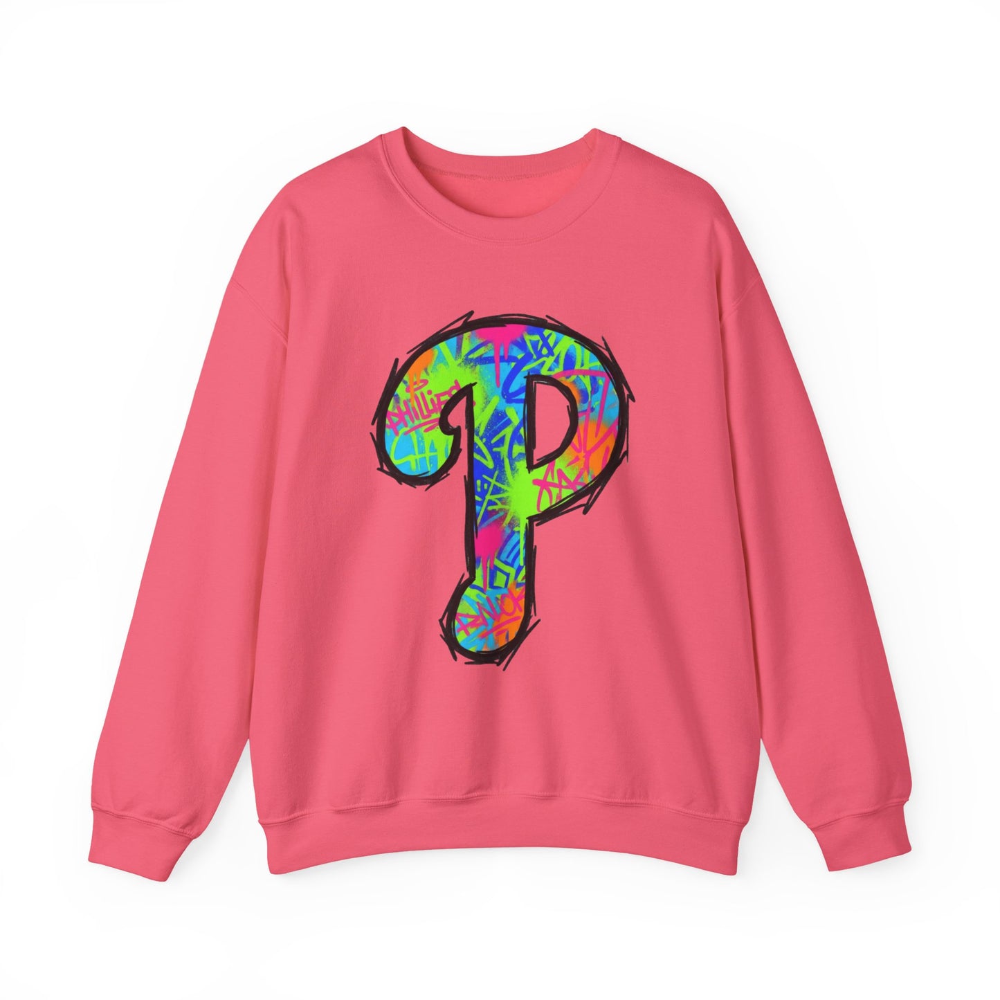 'P' 80s Retro Crewneck Sweatshirt