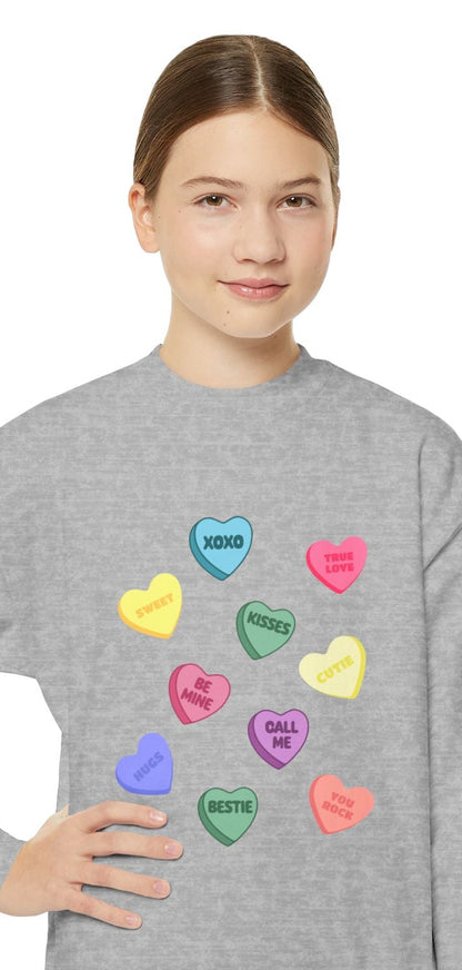 Candy Hearts Youth Sweatshirt