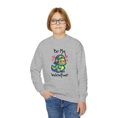 Dino Valentine Youth Sweatshirt