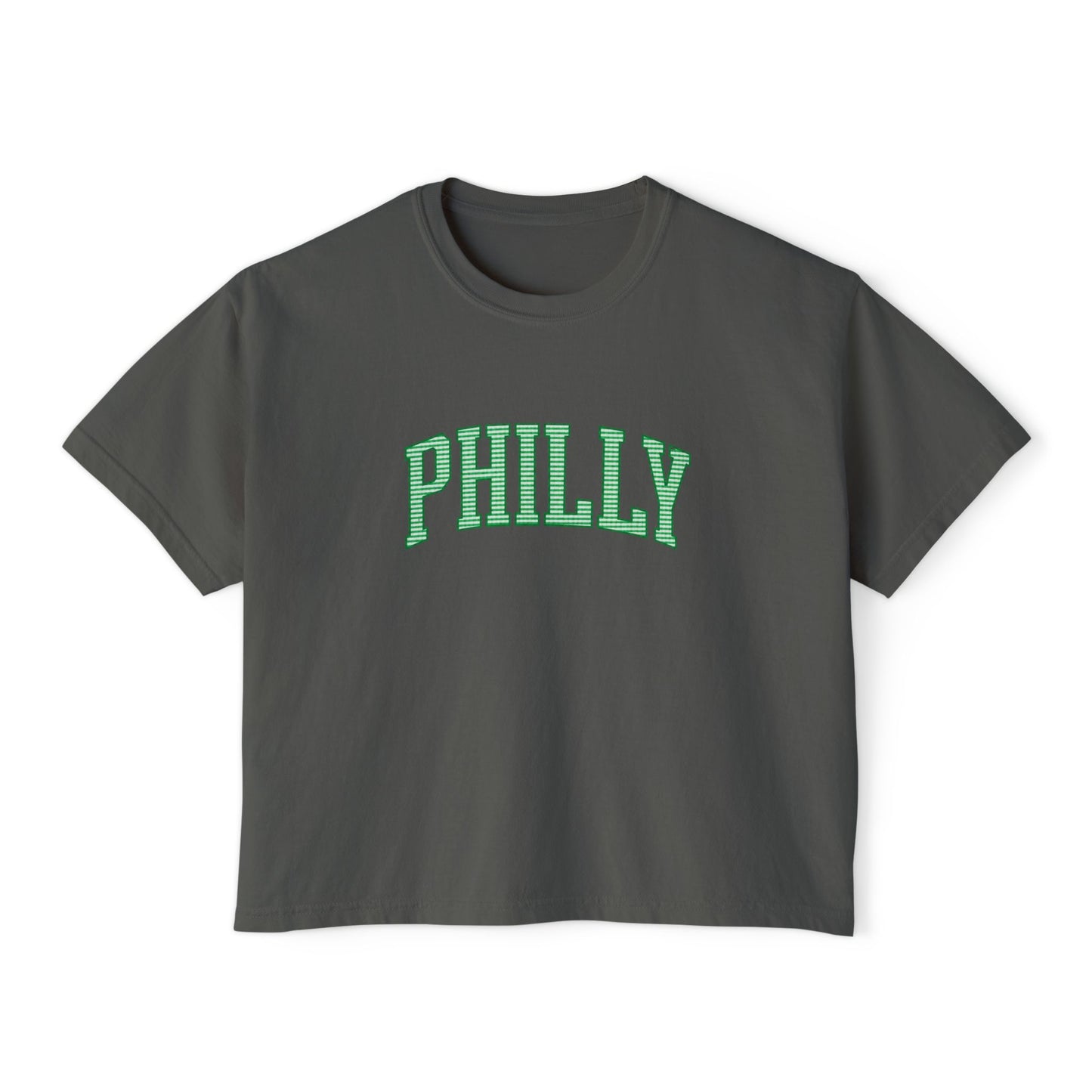 PHILLY Seersucker Women's Boxy Tee