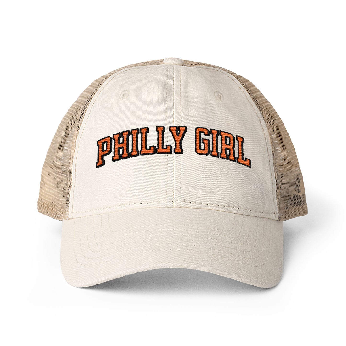 Philly Girl Women's Washed Mesh-Back Cap