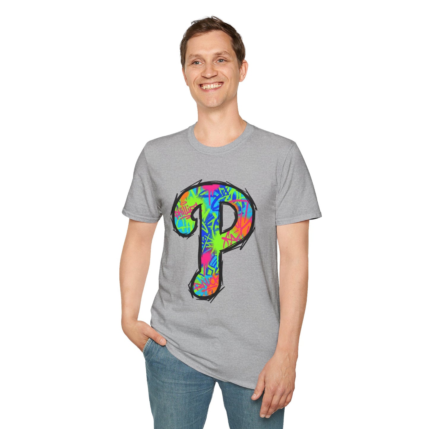 80s Funky 'P' Retro T-Shirt