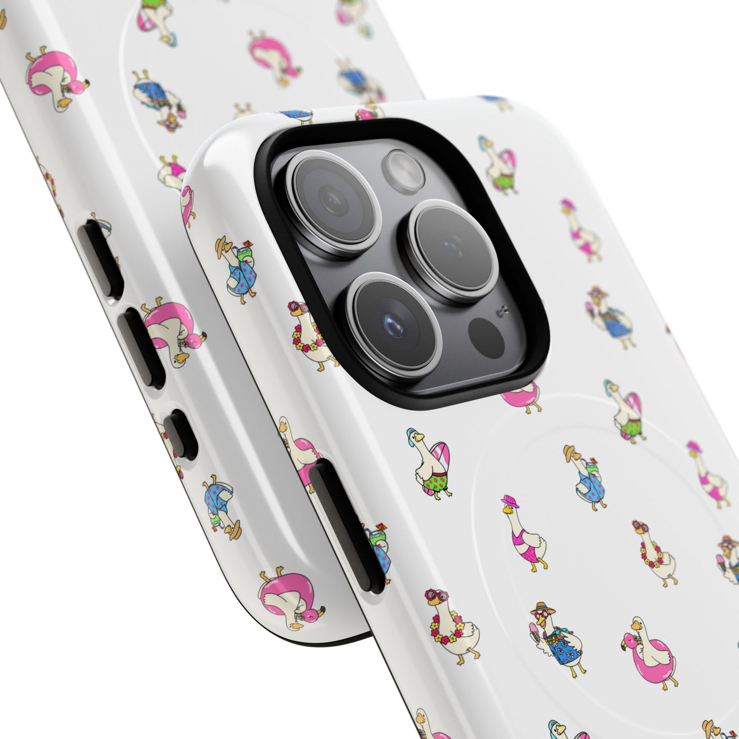 Cute Goose Summer Pattern Tough Magnetic Case