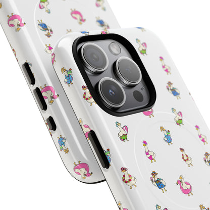 Cute Goose Summer Pattern Tough Magnetic Case