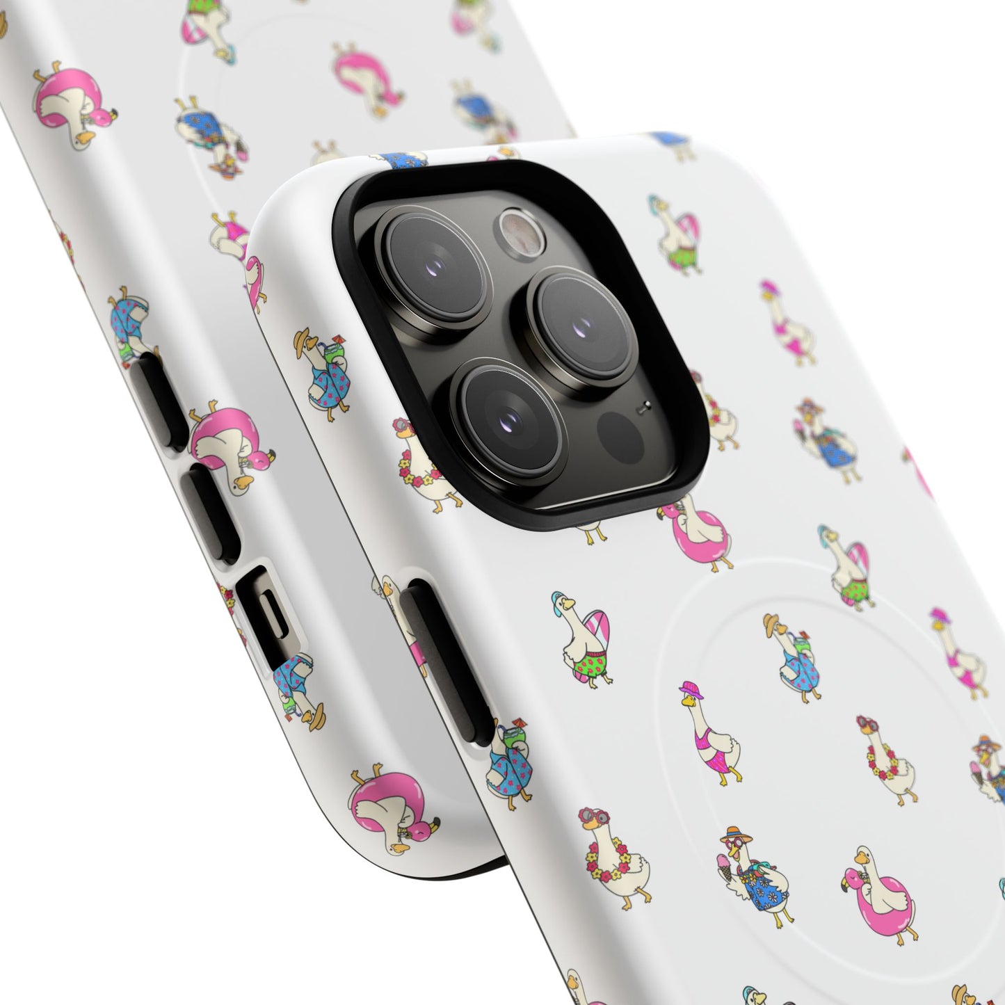 Cute Goose Summer Pattern Tough Magnetic Case
