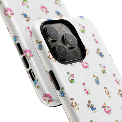 Cute Goose Summer Pattern Tough Magnetic Case