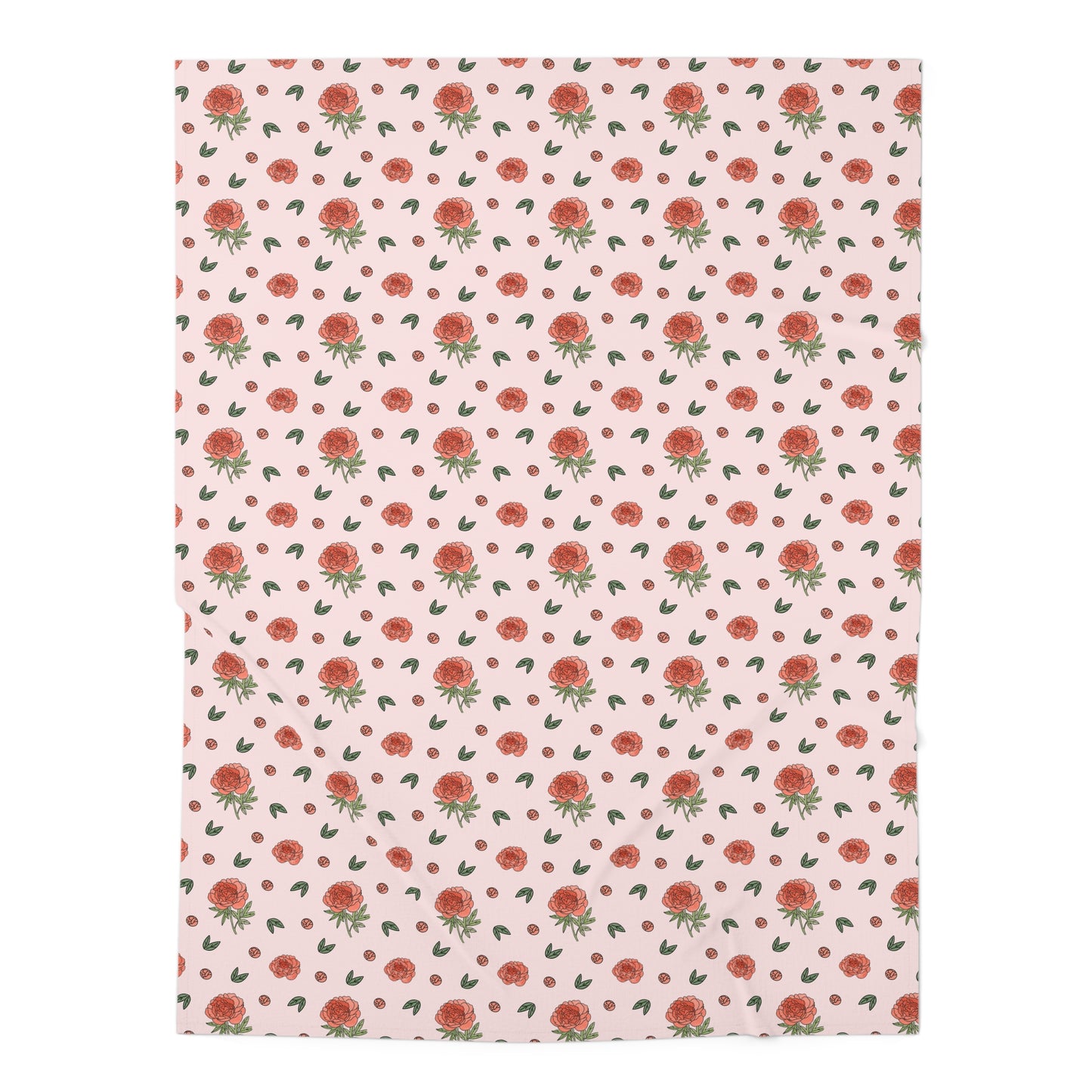 Peony Swaddle Baby Blanket