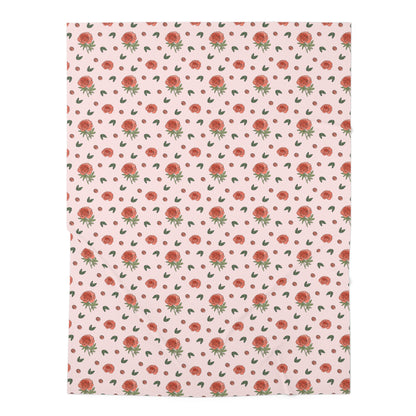 Peony Swaddle Baby Blanket