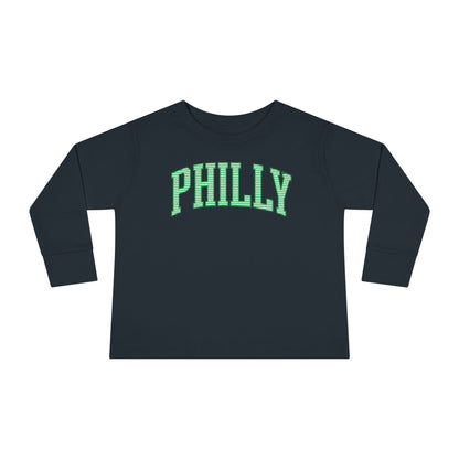 PHILLY Seersucker Toddler Long Sleeve Tee