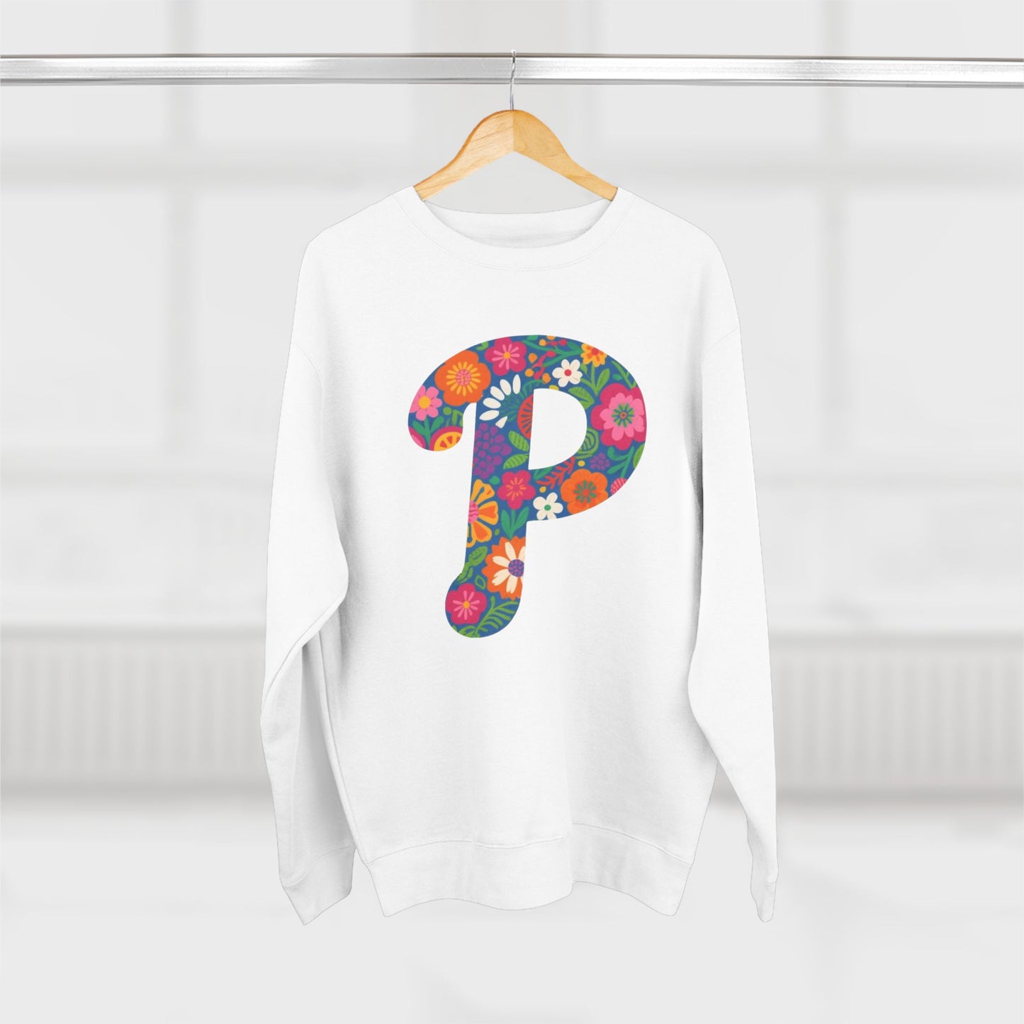Floral  P Crewneck Sweatshirt