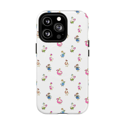 Cute Goose Summer Pattern Tough Magnetic Case