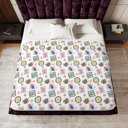 Philadelphia Teams Stamp Sherpa Blanket