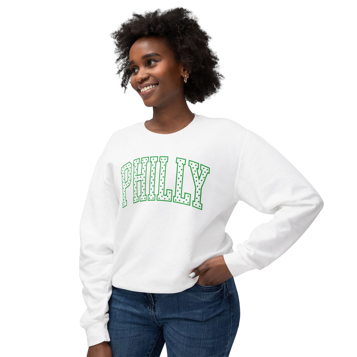 PHILLY Polka Dot Crewneck Sweatshirt