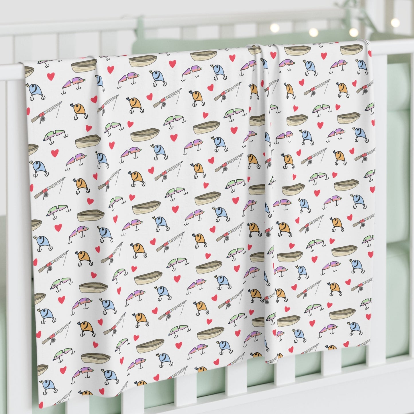 Fishing Lure Baby Swaddle Blanket