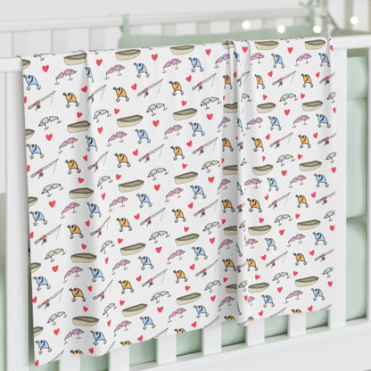 Fishing Lure Baby Swaddle Blanket