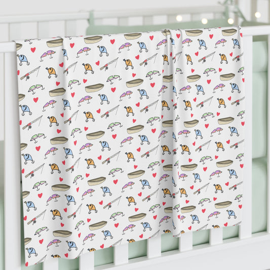 Fishing Lure Baby Swaddle Blanket