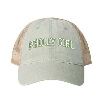 Philly Girl Women's Washed Mesh-Back Cap