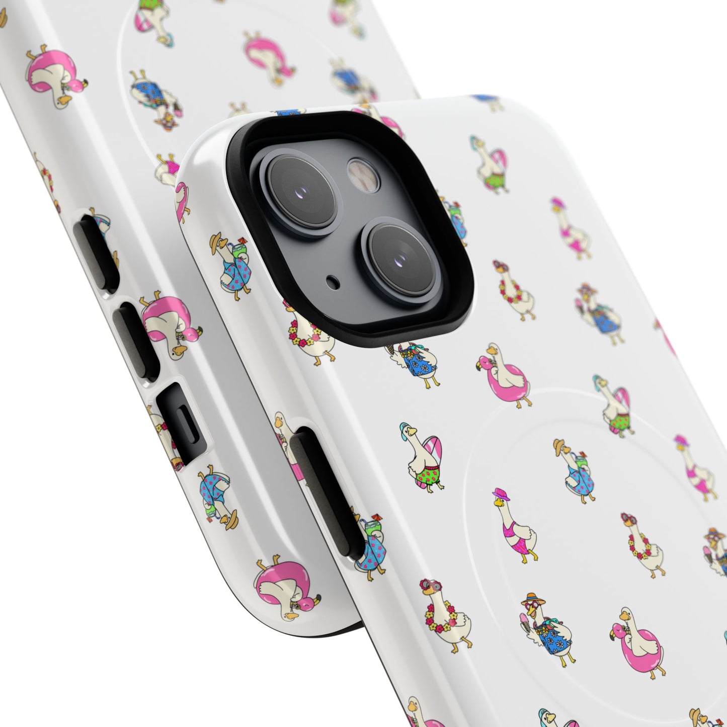 Cute Goose Summer Pattern Tough Magnetic Case