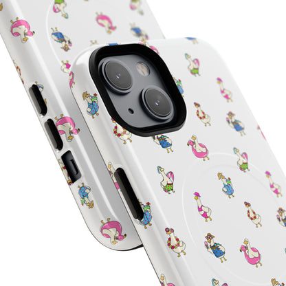 Cute Goose Summer Pattern Tough Magnetic Case