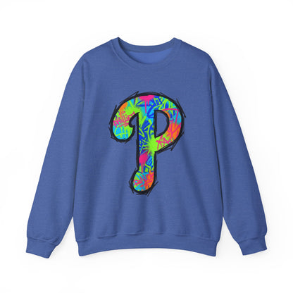 'P' 80s Retro Crewneck Sweatshirt