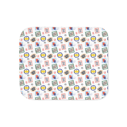 Philadelphia Teams Stamp Sherpa Blanket