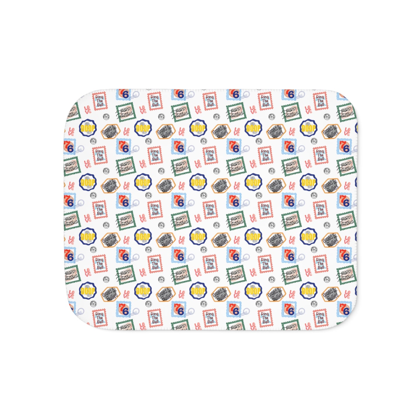 Philadelphia Teams Stamp Sherpa Blanket