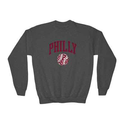 PHILLY Baseball Youth Crewneck Sweatshirt