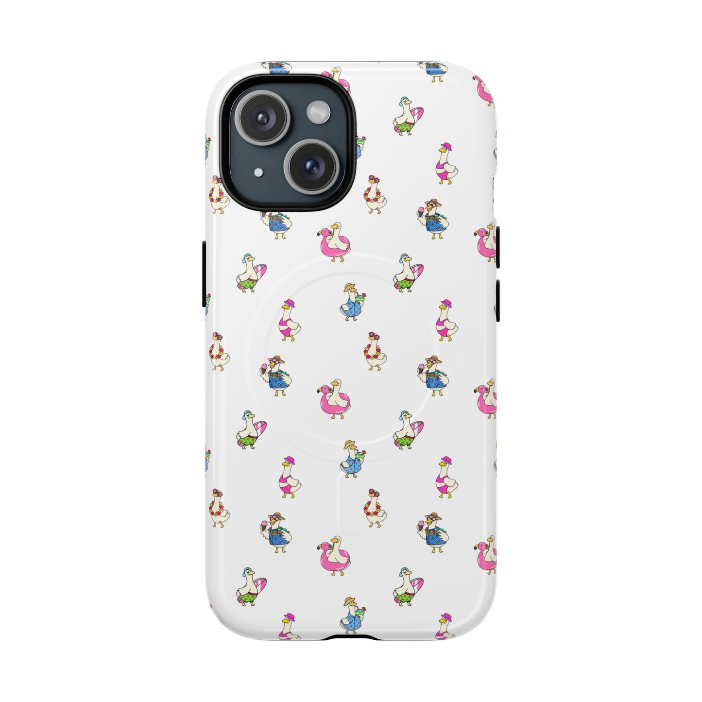 Cute Goose Summer Pattern Tough Magnetic Case
