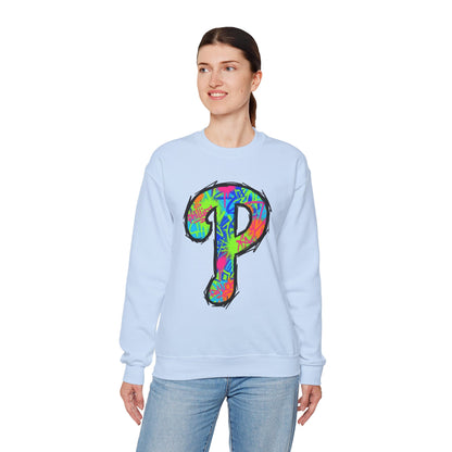 'P' 80s Retro Crewneck Sweatshirt