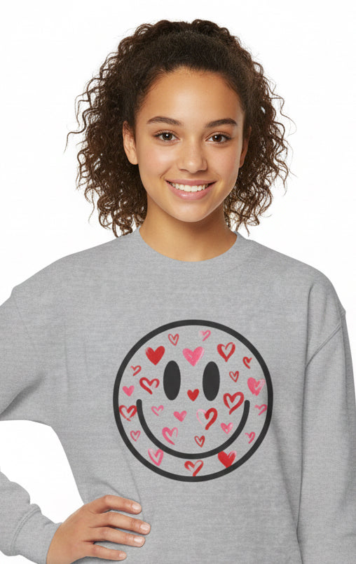 Heart Graffiti Youth Sweatshirt