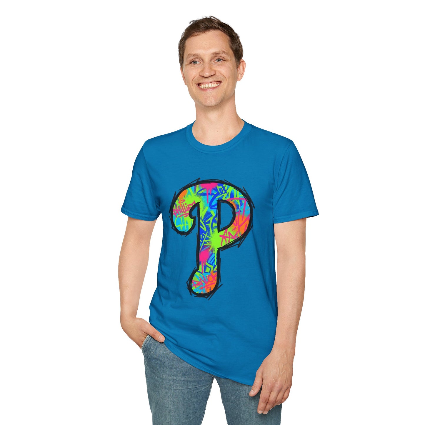 80s Funky 'P' Retro T-Shirt