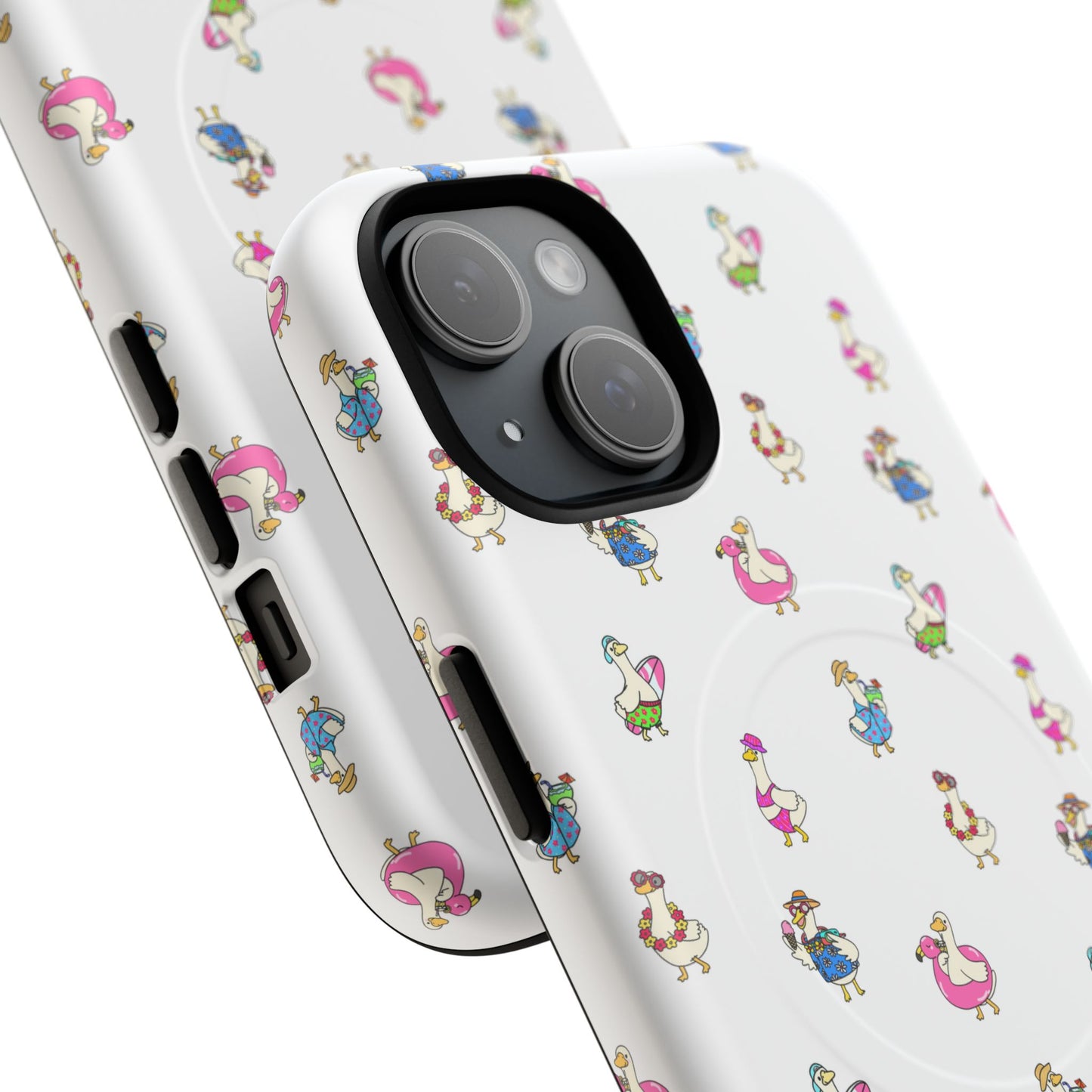 Cute Goose Summer Pattern Tough Magnetic Case