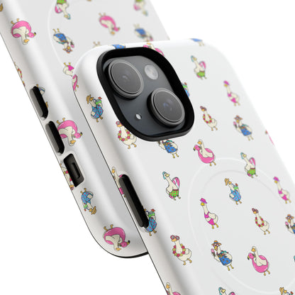Cute Goose Summer Pattern Tough Magnetic Case