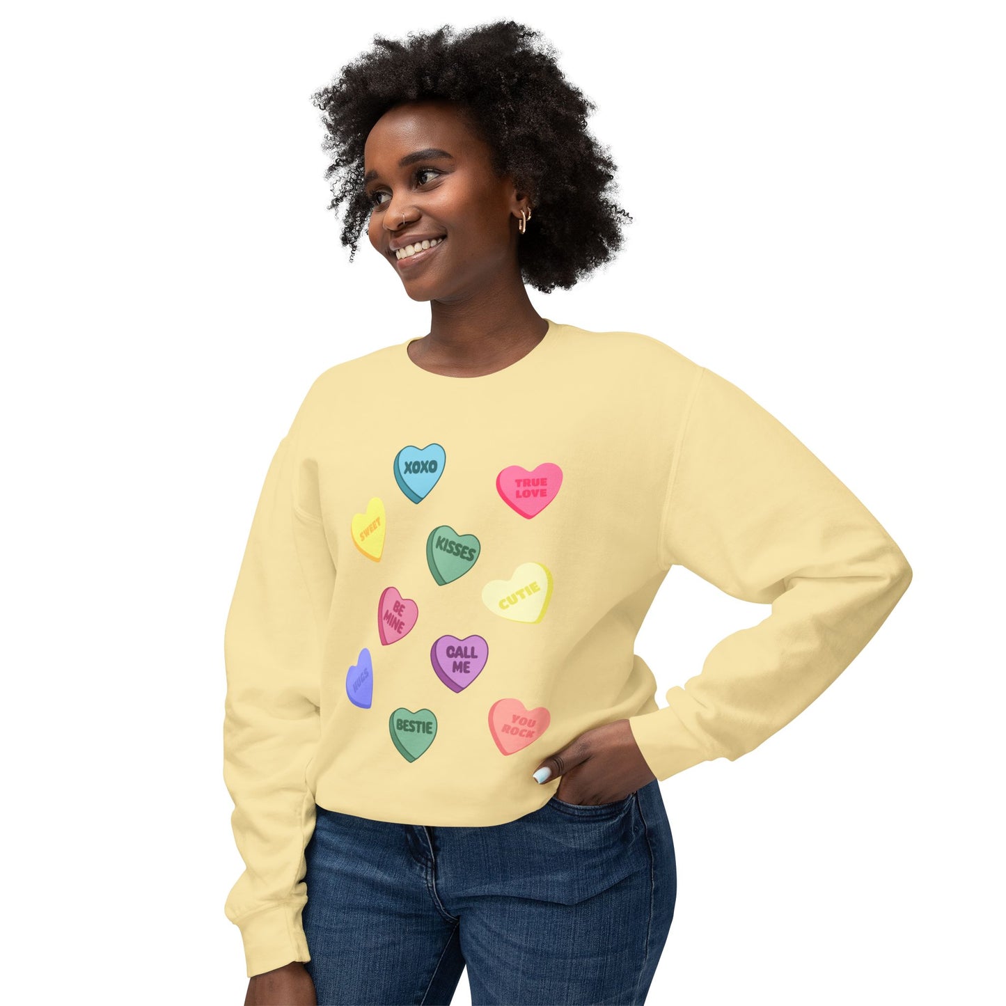 Candy Heart Crewneck Sweatshirt