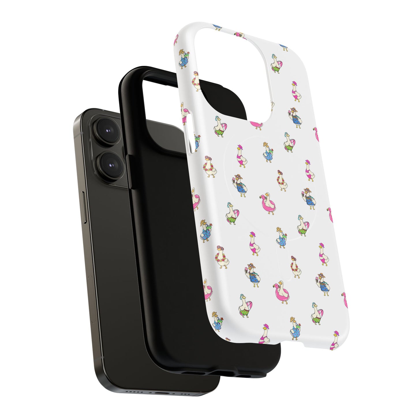 Cute Goose Summer Pattern Tough Magnetic Case