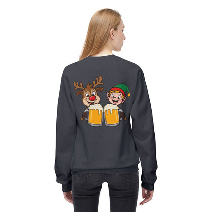 Unisex Santa's Beer Tab Midweight Crewneck Sweatshirt
