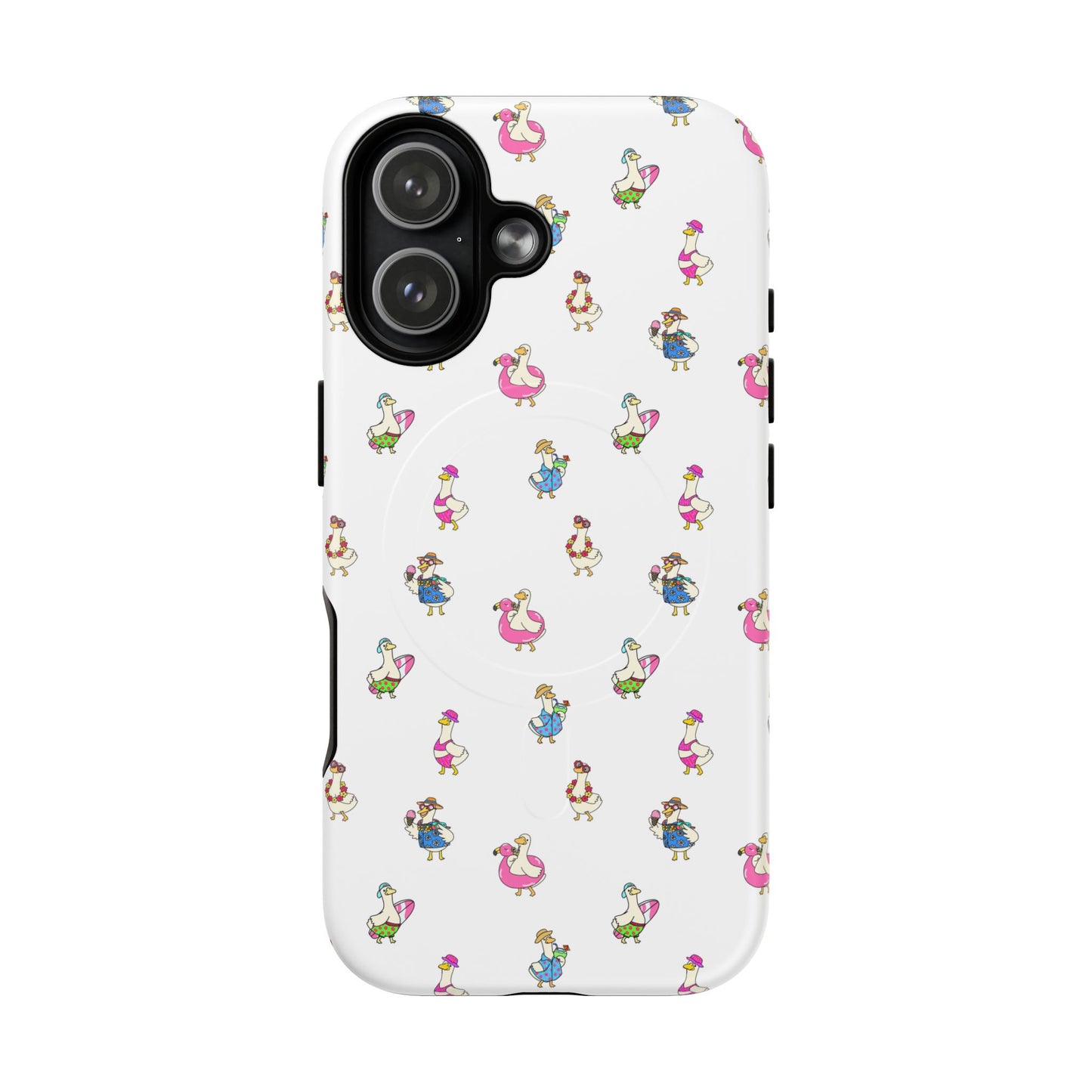 Cute Goose Summer Pattern Tough Magnetic Case