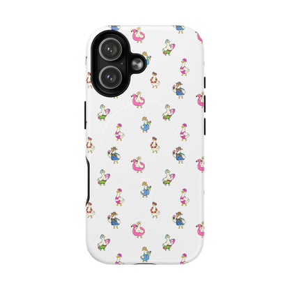 Cute Goose Summer Pattern Tough Magnetic Case