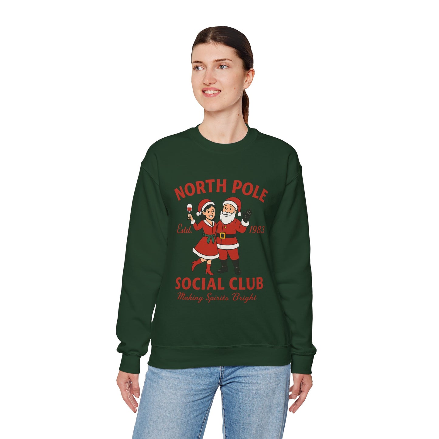 Santa Social Sweatshirt