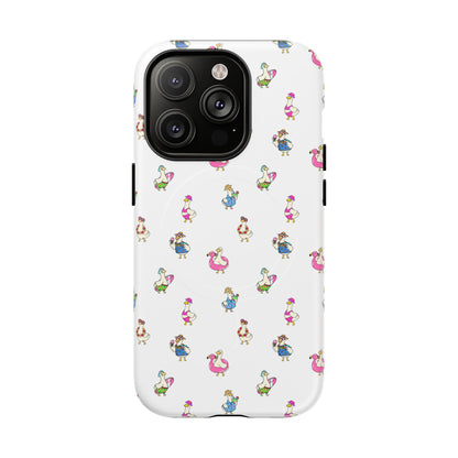 Cute Goose Summer Pattern Tough Magnetic Case