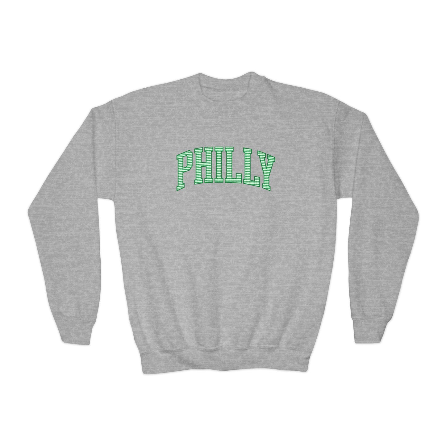 PHILLY Seersucker Youth Crewneck Sweatshirt