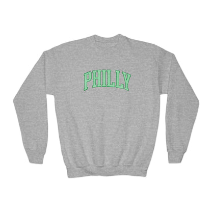 PHILLY Seersucker Youth Crewneck Sweatshirt