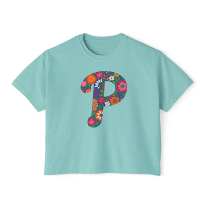 Floral  P Women's Boxy Tee